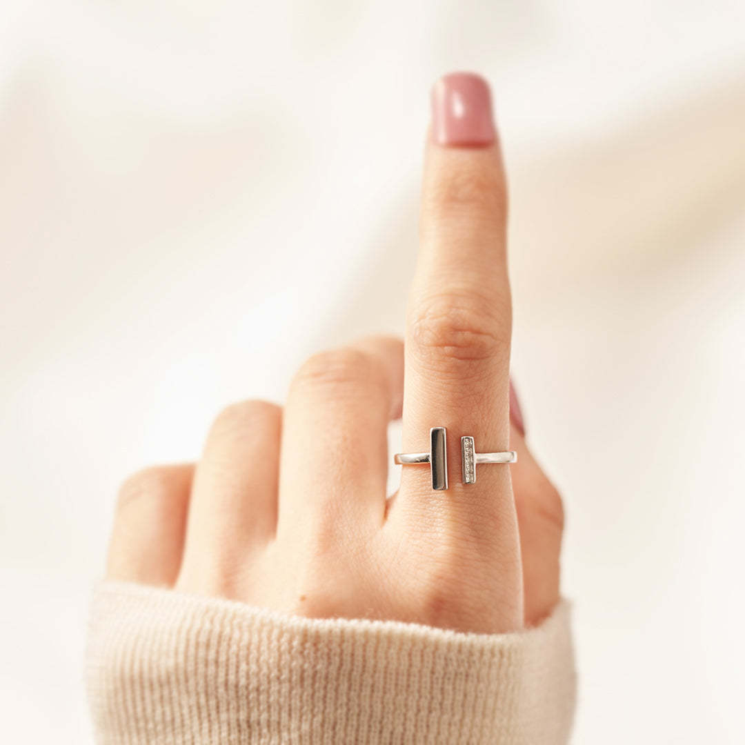 Mother & Daughter-Thick & Thin Ring