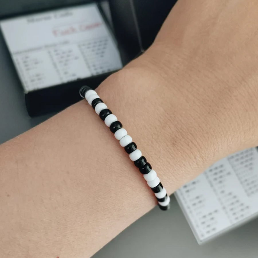 F❤️ck Off Cancer Morse Code Bracelet
