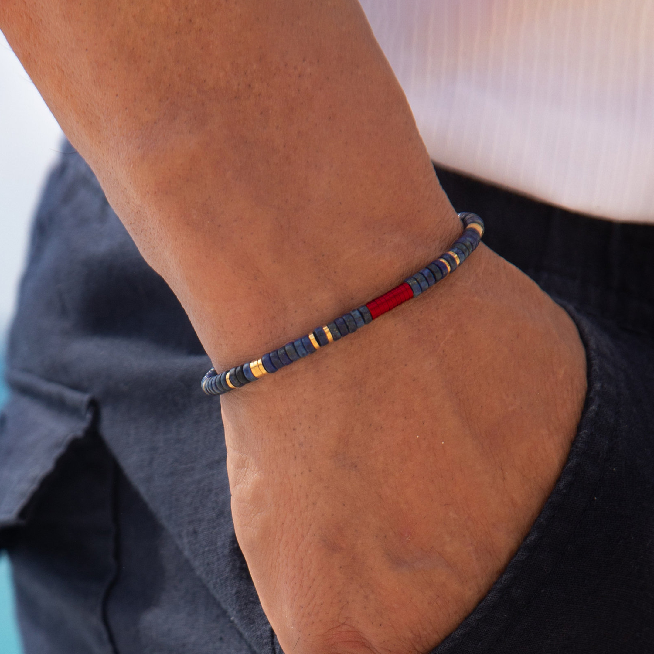 World Diabetes Awareness Gift Lapis Lazuli Bracelet