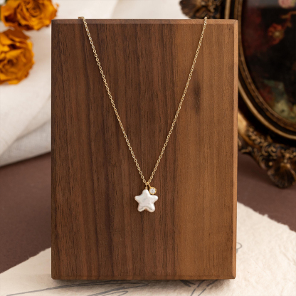 You’re Not Alone Baroque Pearl Star Necklace