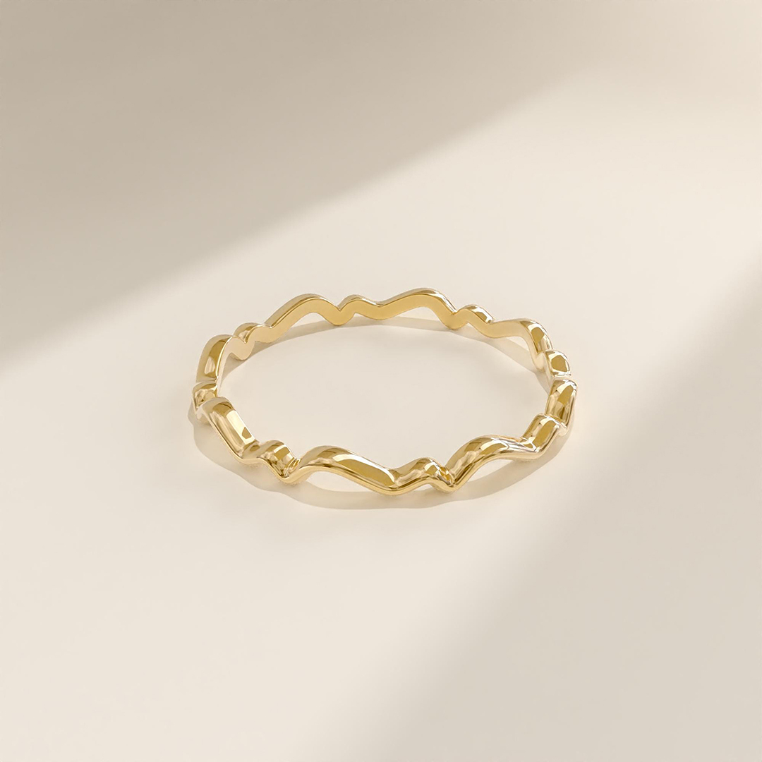 Pure Wave Circle Ring