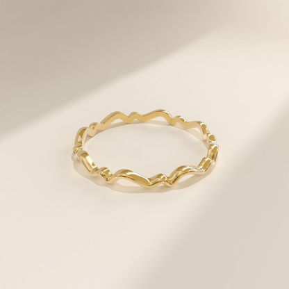 Pure Wave Circle Ring