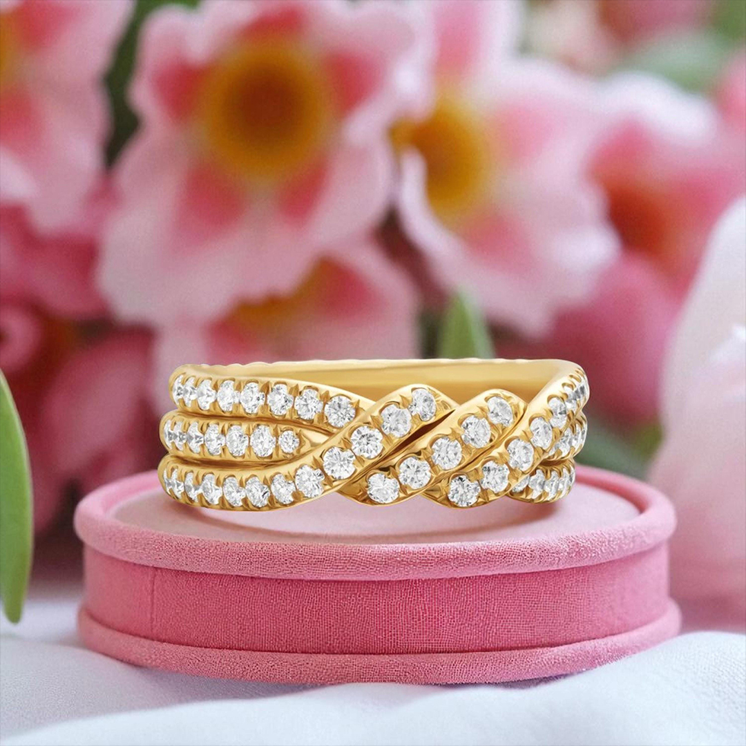 Angel’s Knot Twisted Diamonds Ring