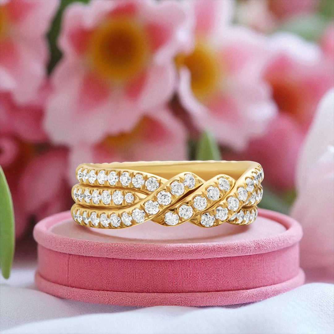 Angel’s Knot Twisted Diamonds Ring