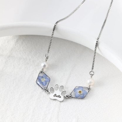 Forever Loved Rainbow Bridge Paw Print Bracelet