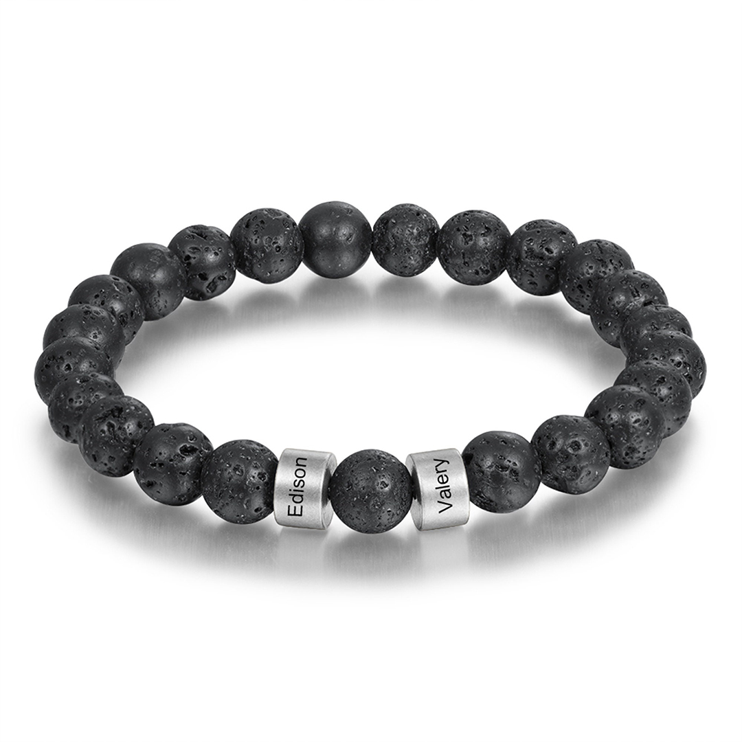 Personalized 1-6 Names Beaded Bracelet