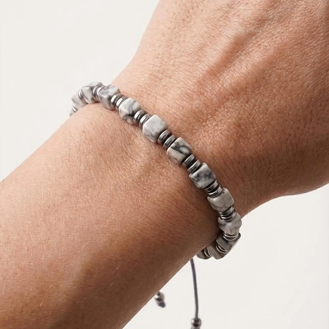 Fierce in White Lung Cancer Awareness Bracelet
