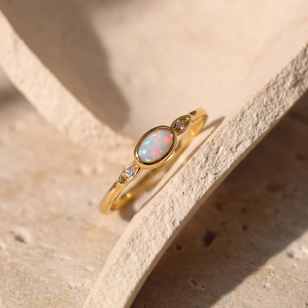 A Moment of Calm Opalite Ring