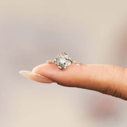 Matching Mother & Daughter Silver Knot Rings