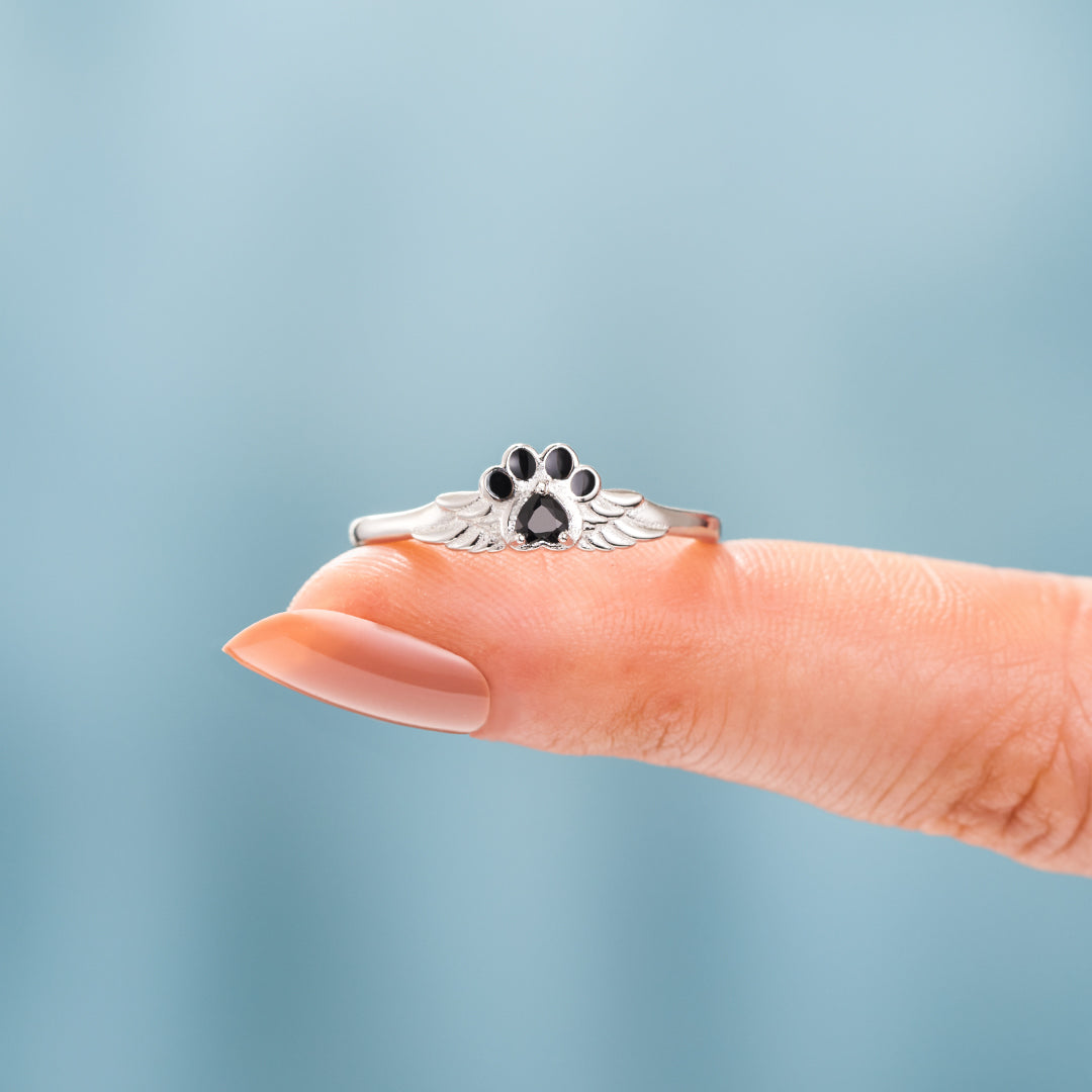 Paw Prints on Your Heart Ring