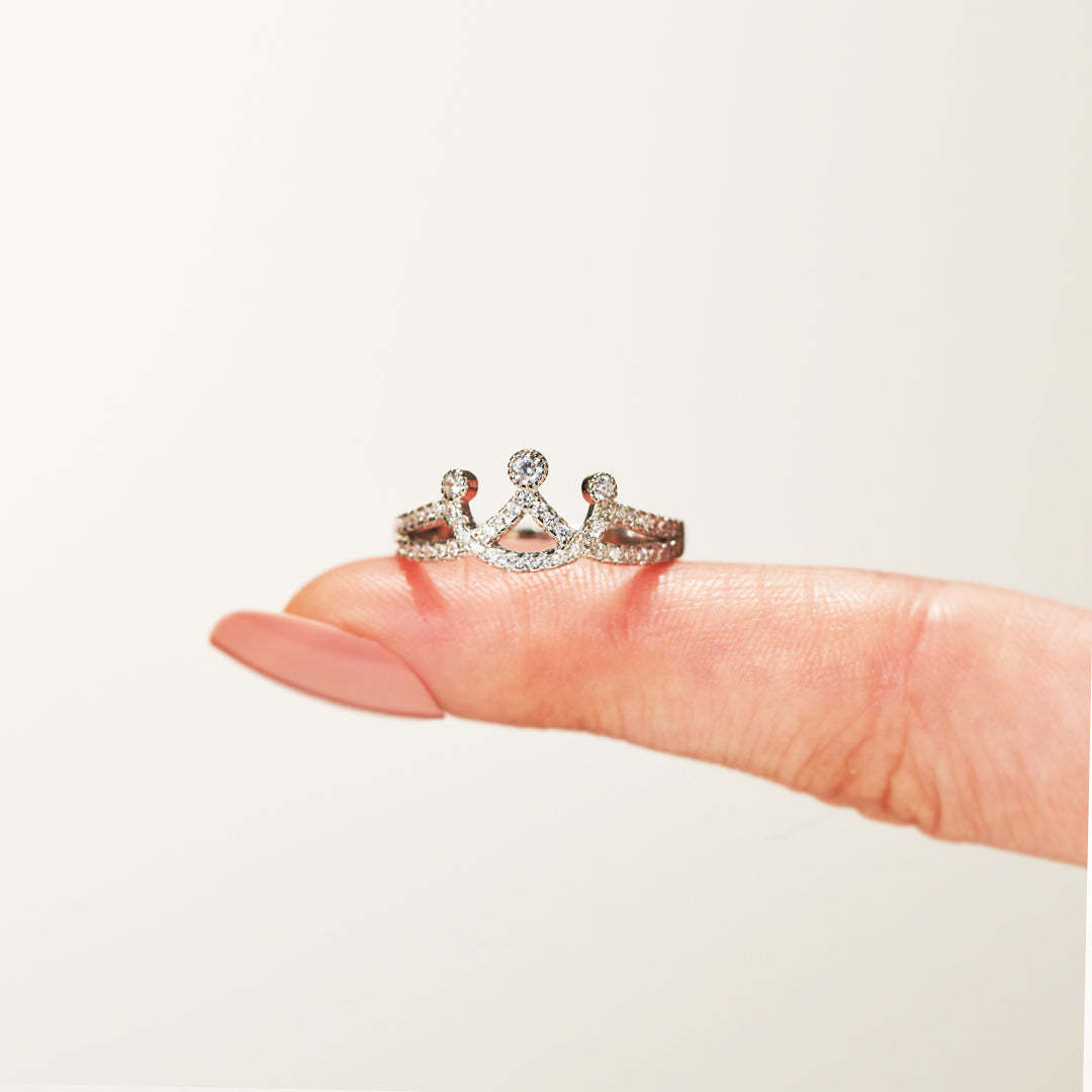 My Dear Daughter-Silver Crown Ring