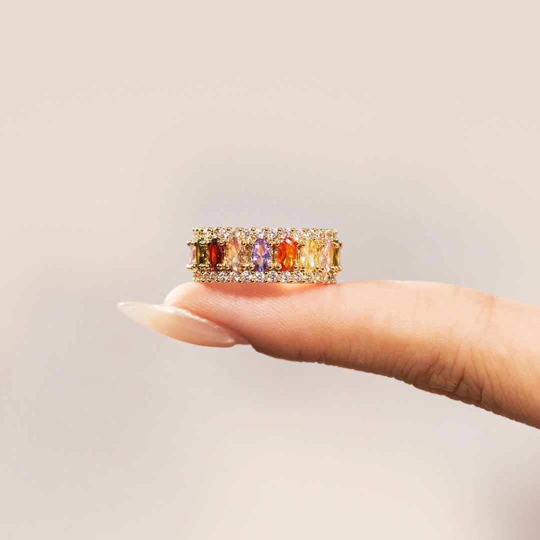Personalize It With 1-10 Birthstones Elegant Birthstone Ring