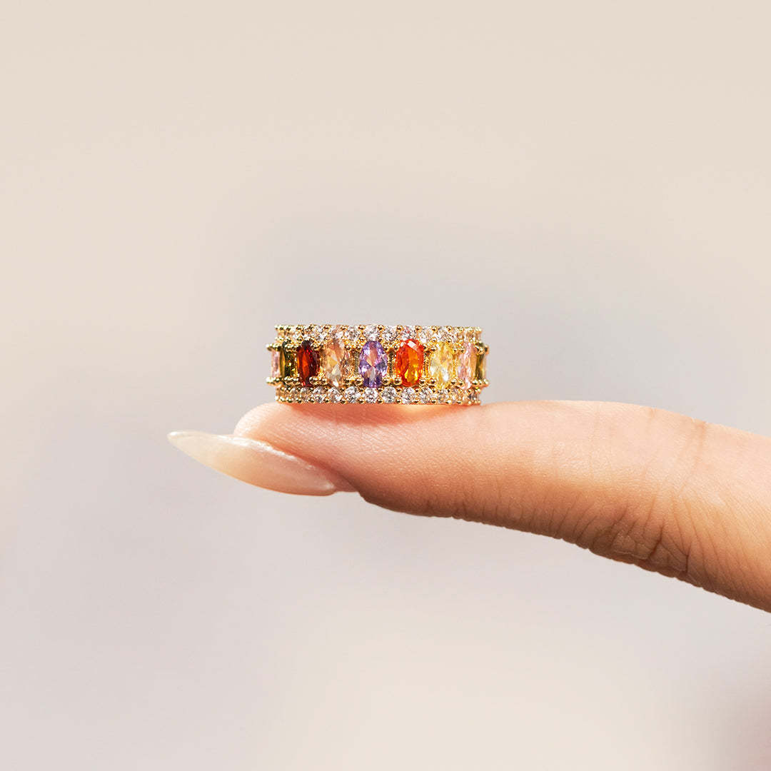 Personalize It With 1-10 Birthstones Elegant Birthstone Ring