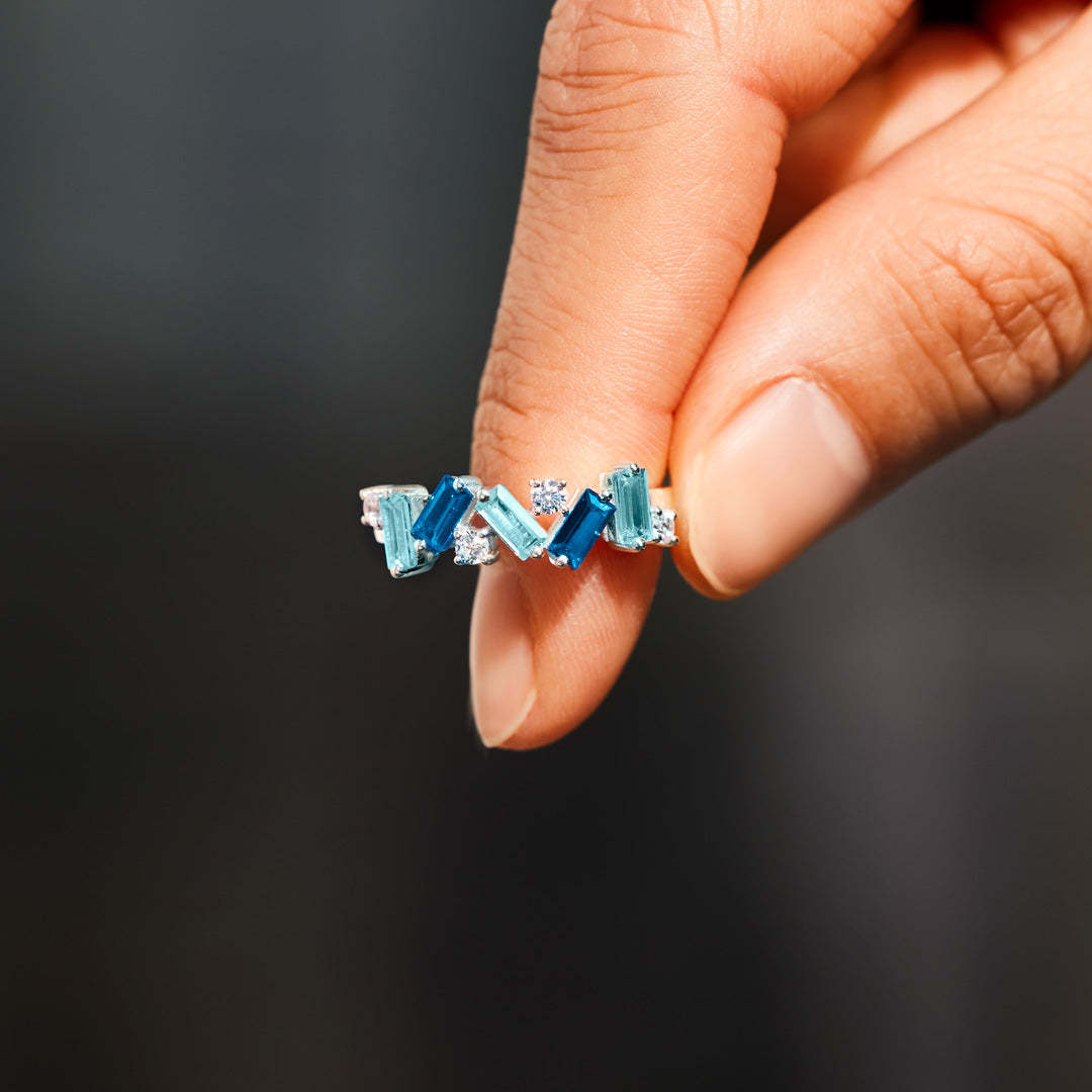 Always Here Blue Band Ring