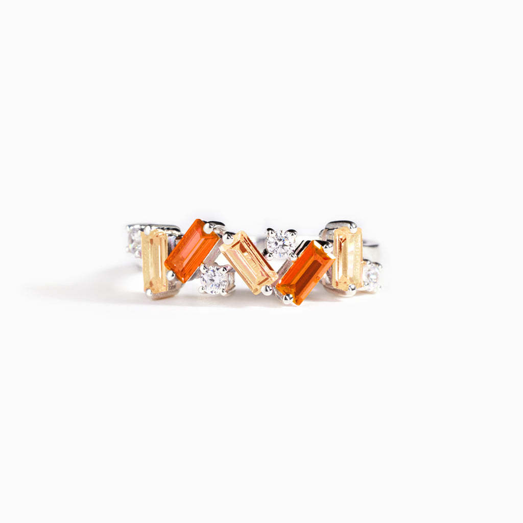 Endometriosis Awareness Orange Broken Ring
