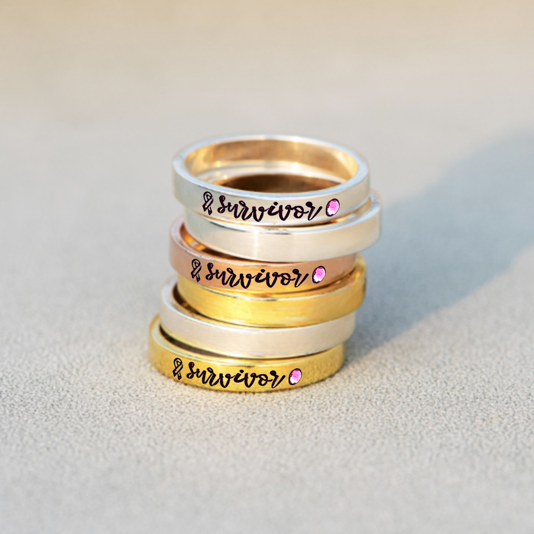 Cancer Survivor Pink Ribbon Ring