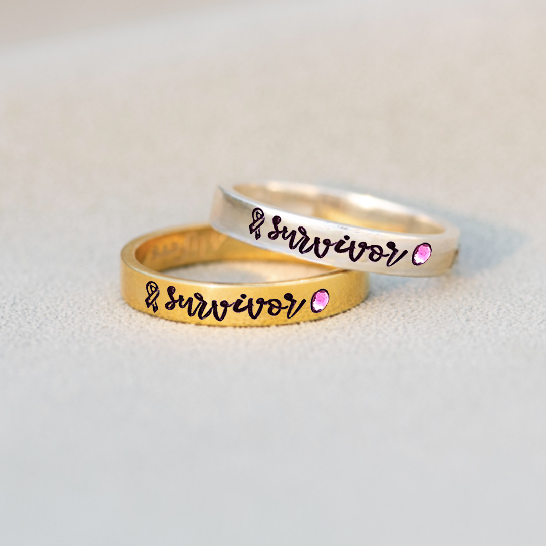 Cancer Survivor Pink Ribbon Ring