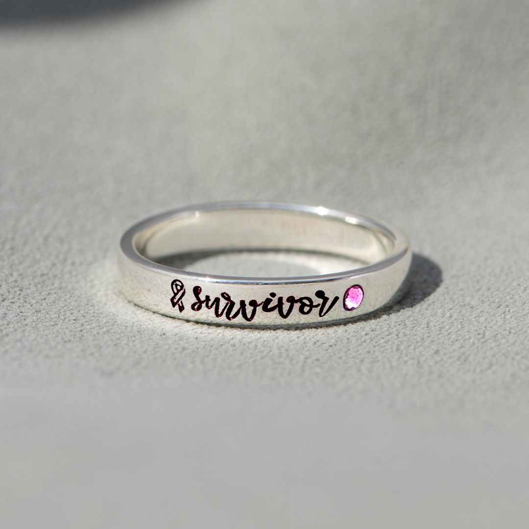 Cancer Survivor Pink Ribbon Ring