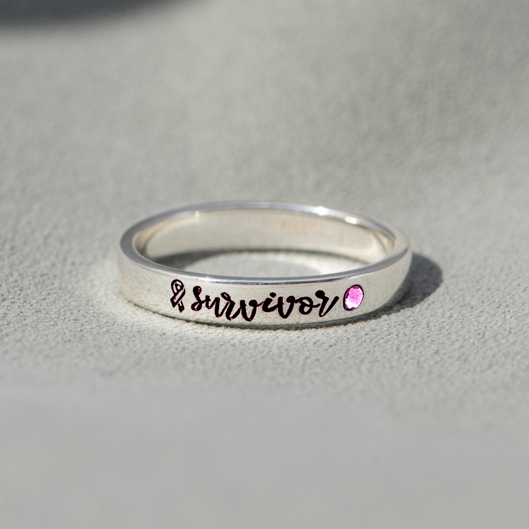 Cancer Survivor Pink Ribbon Ring