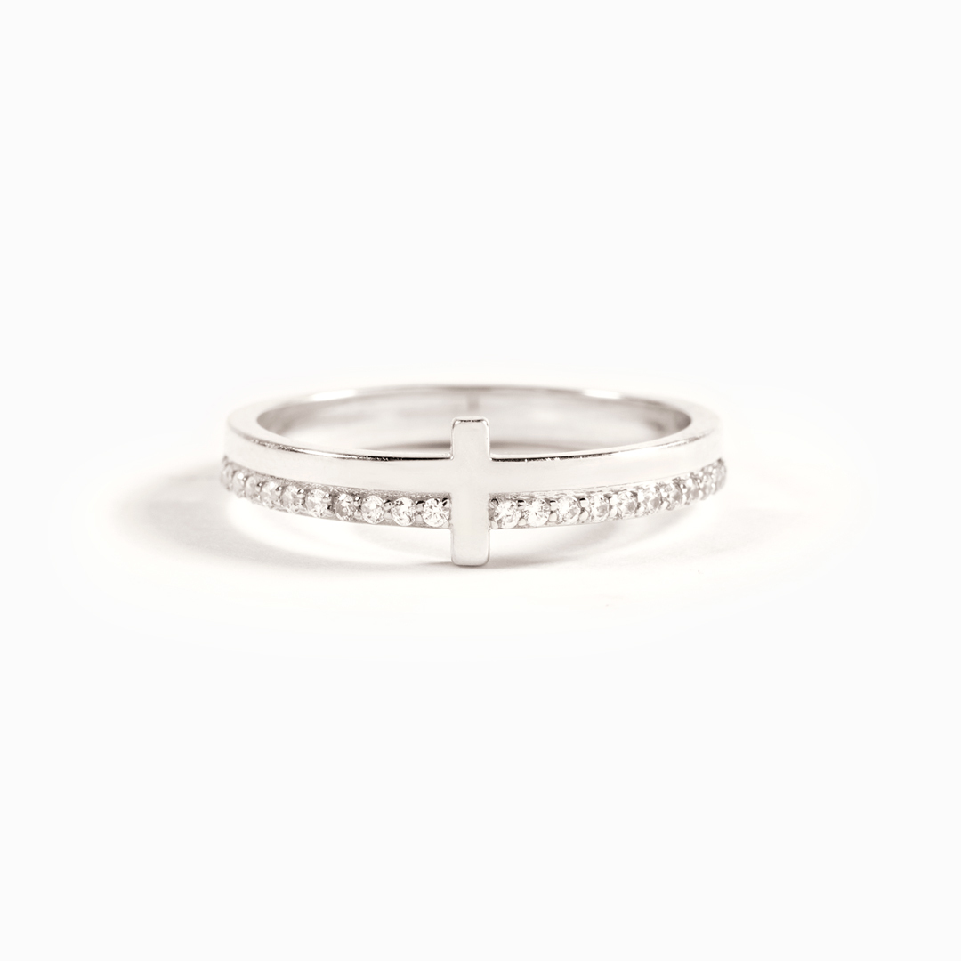 Eternal Love For Daughter Cross Ring