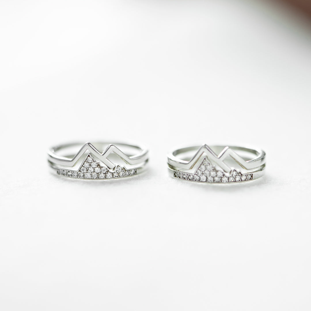Matching Mother&Daughter Mountain Rings