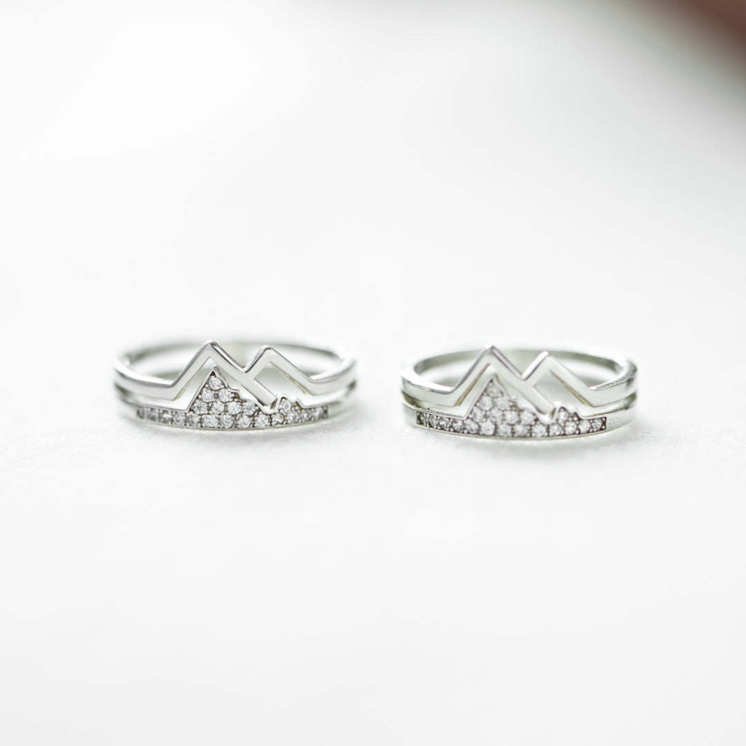 Matching Mother&Daughter Mountain Rings