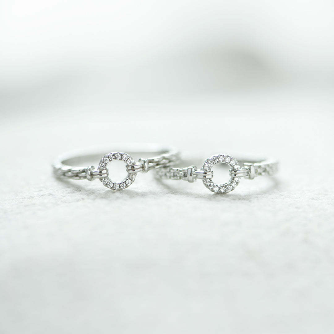Matching Mother&Daughter Single Circle Rings