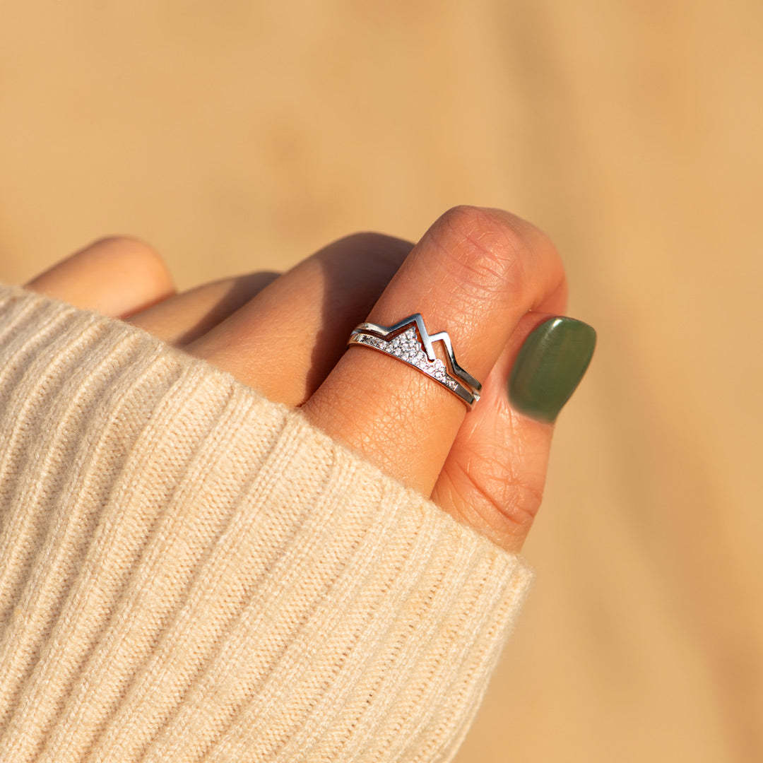 Matching Mother&Daughter Mountain Rings