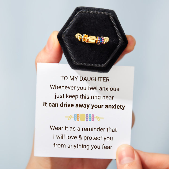 For Daughter-Anxiety Removed Fidget Spinner Ring