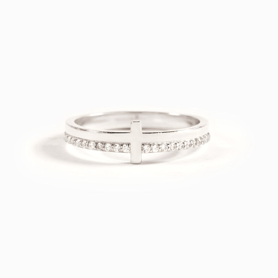 Never Quit Golden Cross Ring