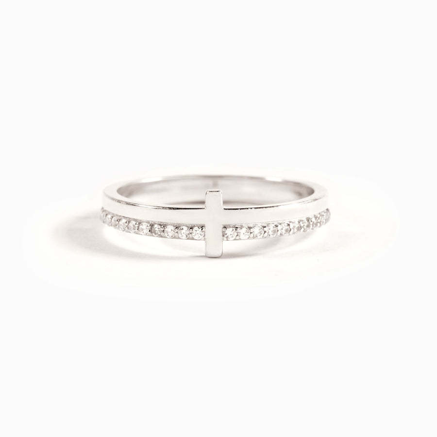 Never Quit Golden Cross Ring