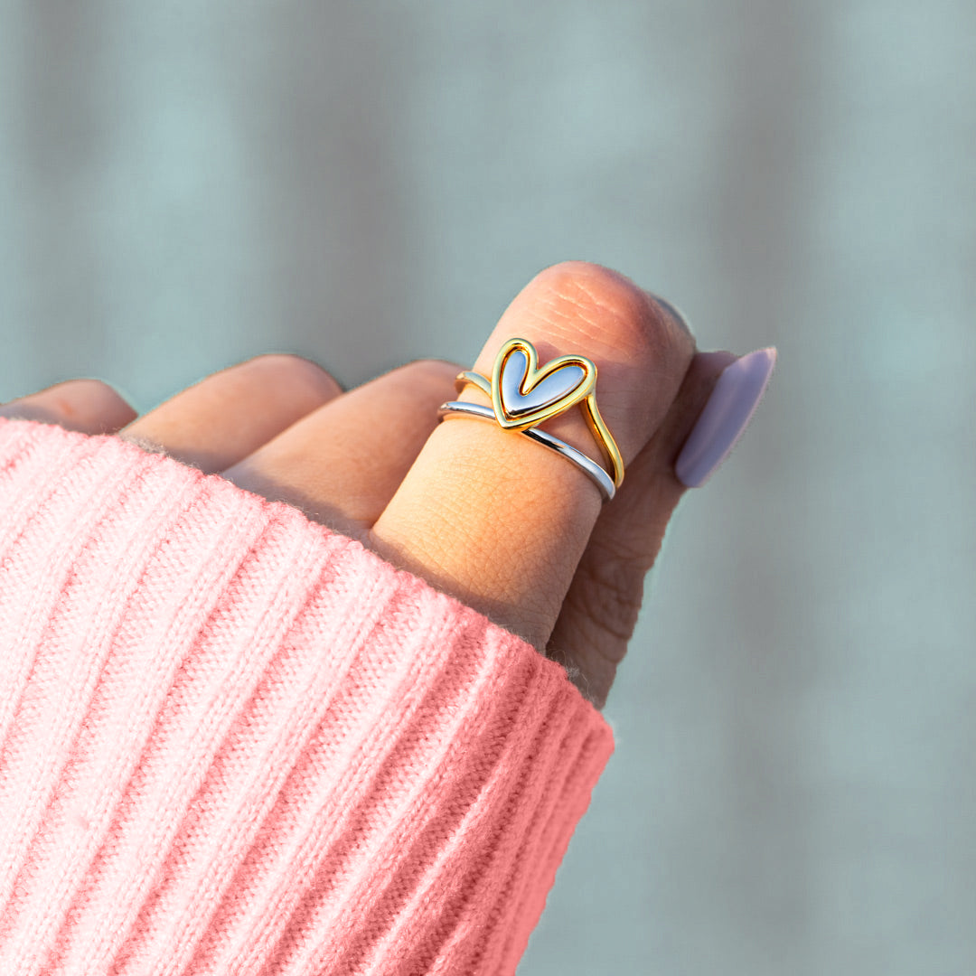  I'm Choosing My Peace Heart Ring