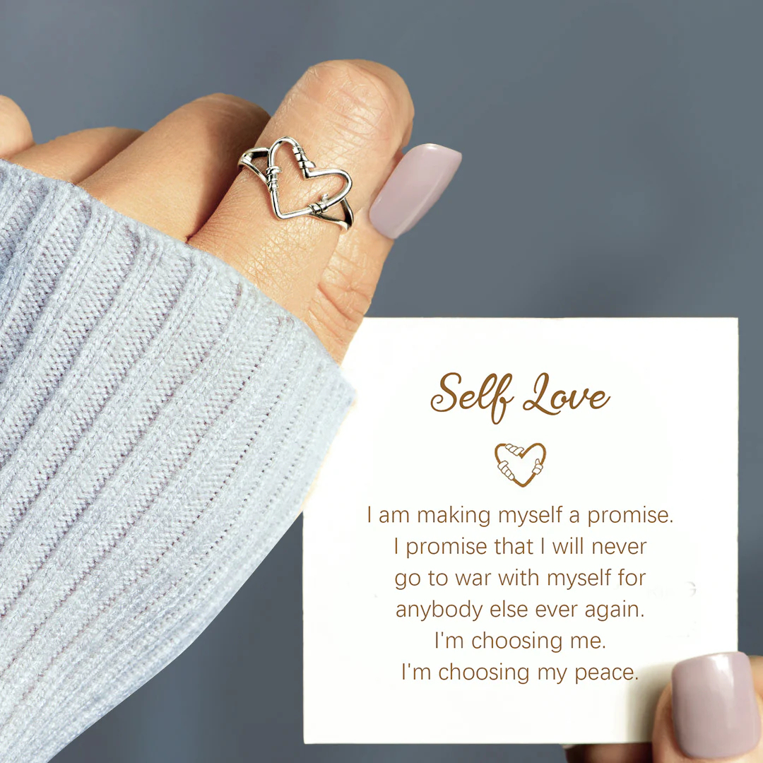 Hollow Heart Ring- I'm Choosing My Peace