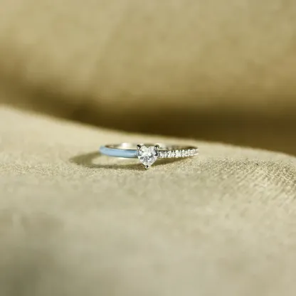Something Blue Heart Ring