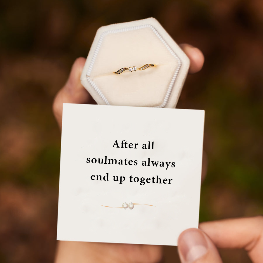 Soulmates Always End Up Together Double Stones Ring