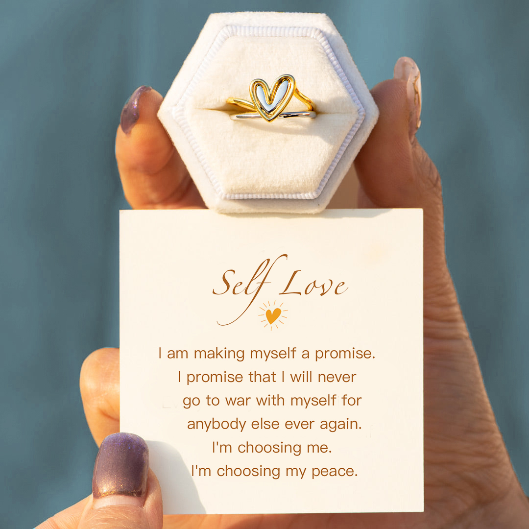  I'm Choosing My Peace Heart Ring