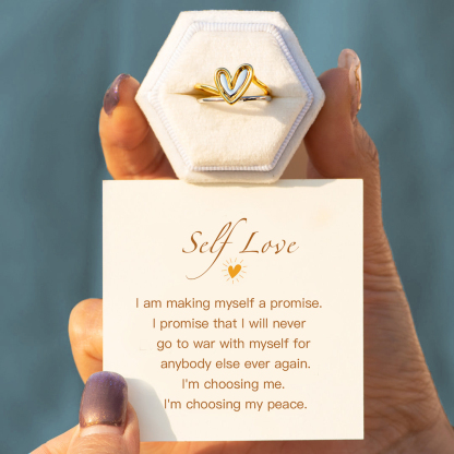  I'm Choosing My Peace Heart Ring