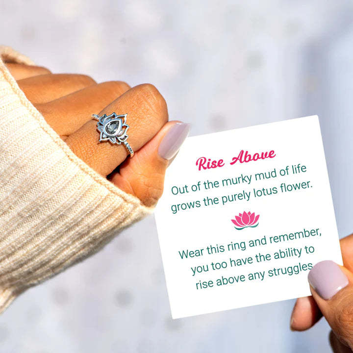 Rise Above Lotus Ring