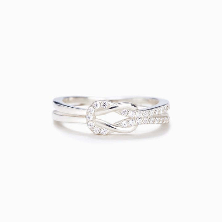 Mother & Daughter Ring - Square Knot Ring