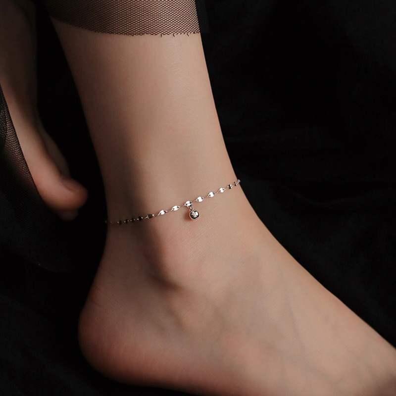 Minimalist Sparkling Chain Ankle Bracelet