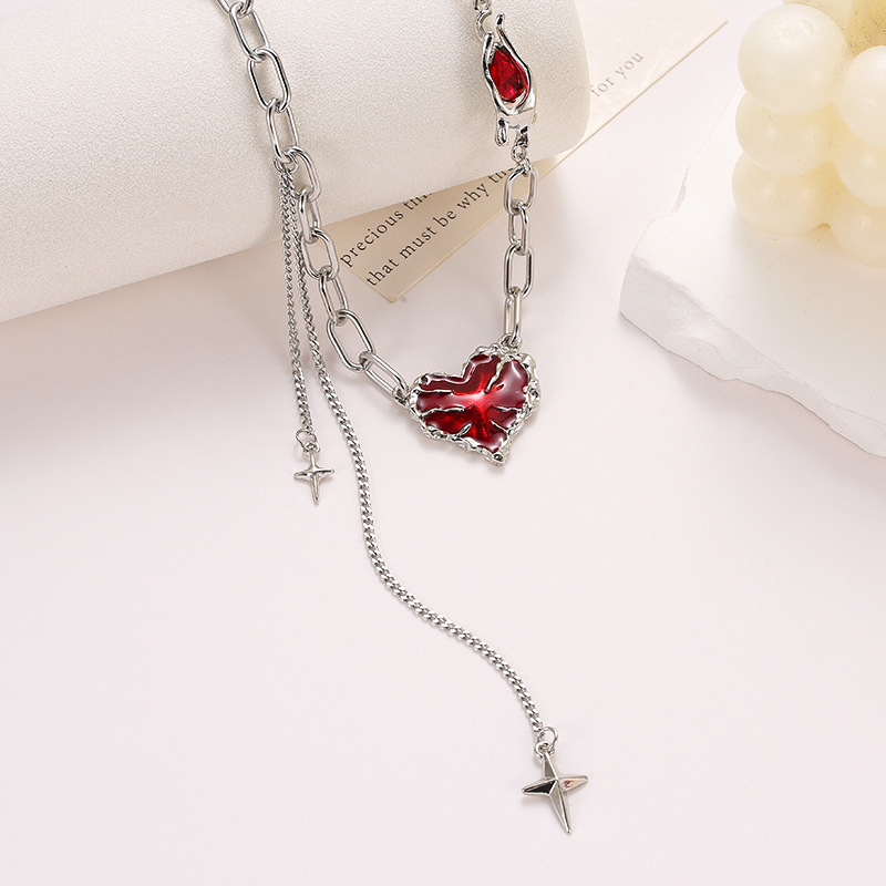 Tender Heart Tassel Necklace