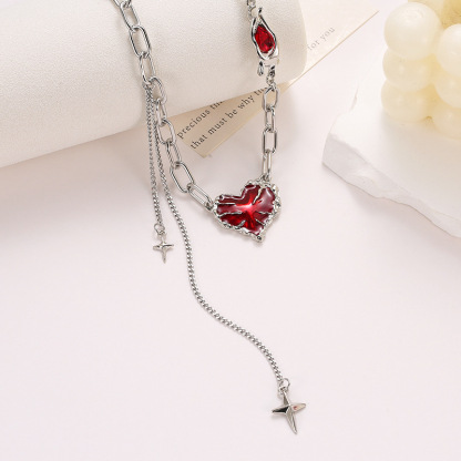 Tender Heart Tassel Necklace