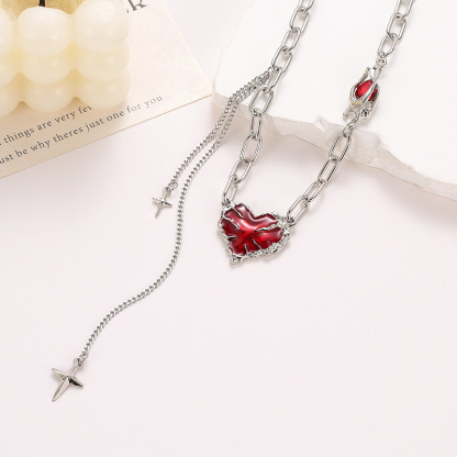 Tender Heart Tassel Necklace