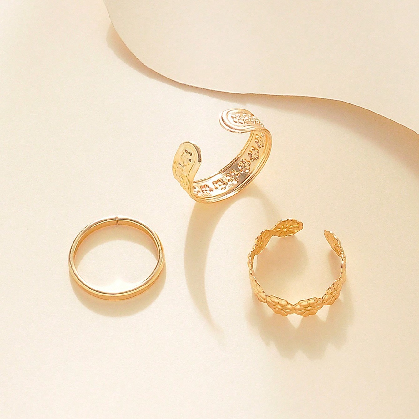 Golden Flower Blooming Toe Ring