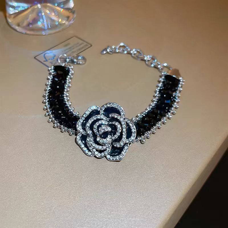 Midnight Camellia Bracelet