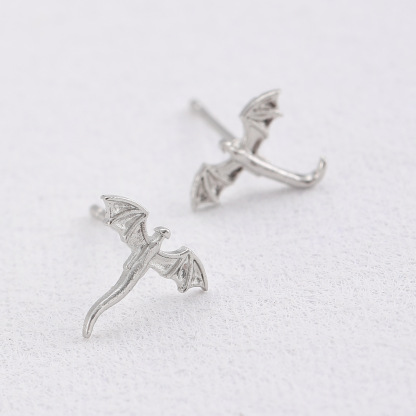 Minimalist Petite Magic Dragon Stud Earrings