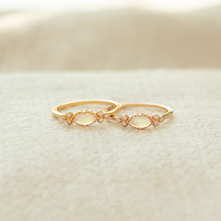 Face Everything Together with You Oval Cut Opal Ring
