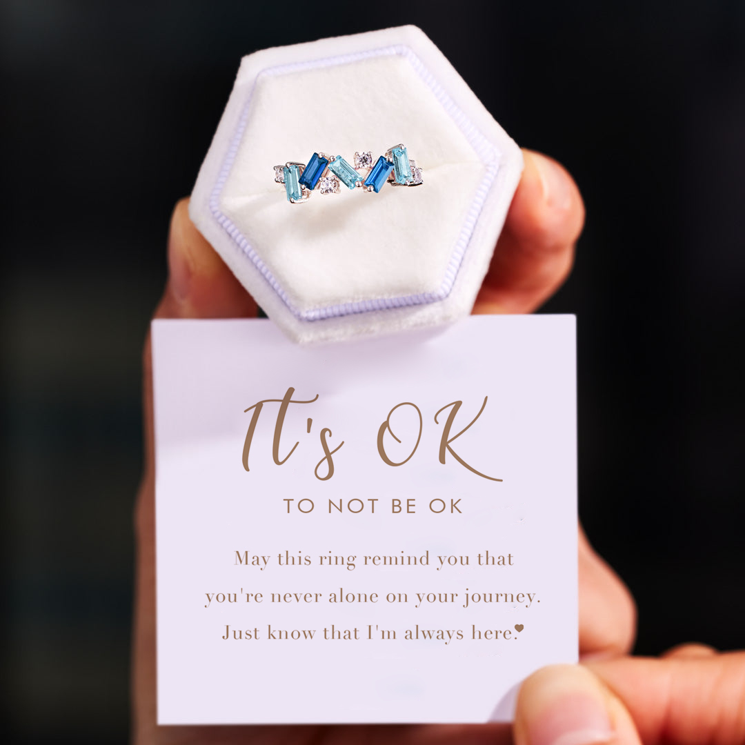 Always Here Blue Band Ring
