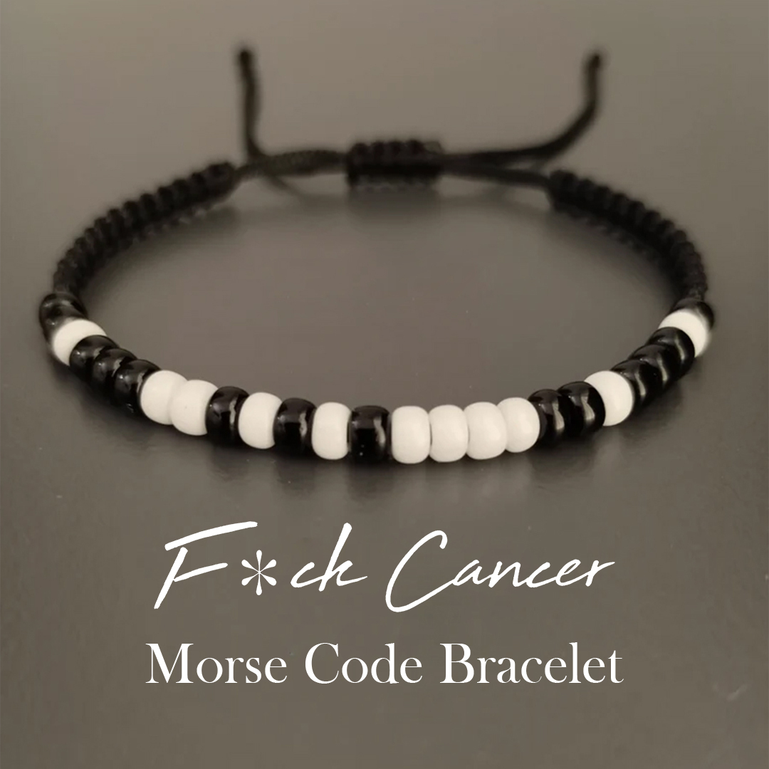 F❤️ck Off Cancer Morse Code Bracelet