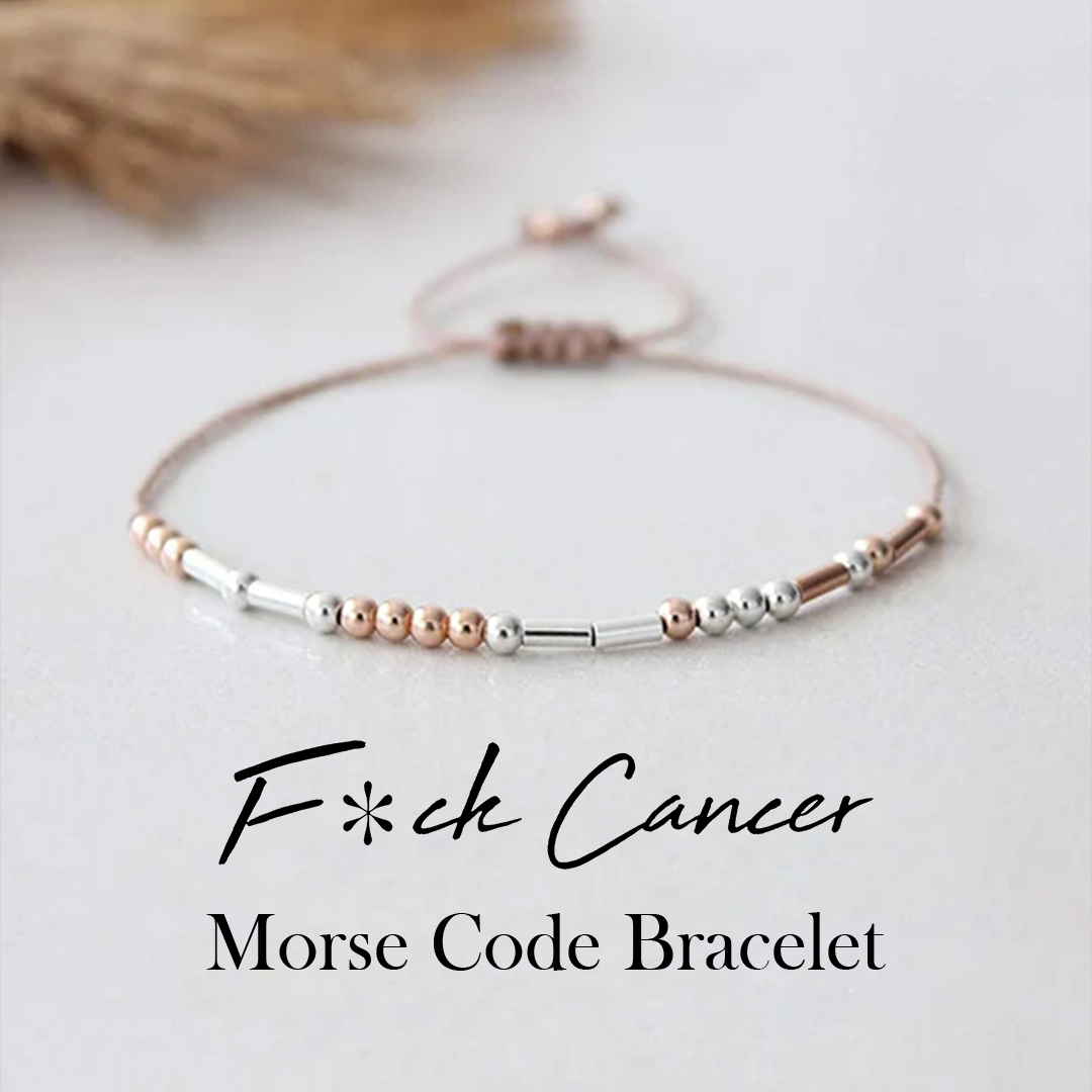 F❤️ck Cancer A Gift Morse Code Bracelet